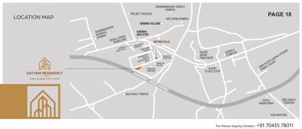  satyam-residency Location Plan