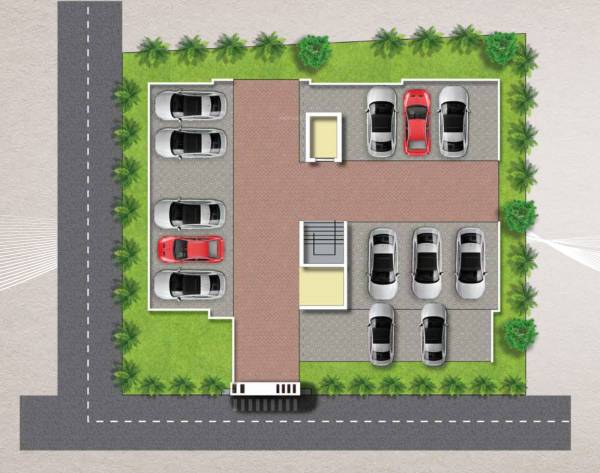  omkar-residency Omkar Residency Cluster Plan for Parking Area