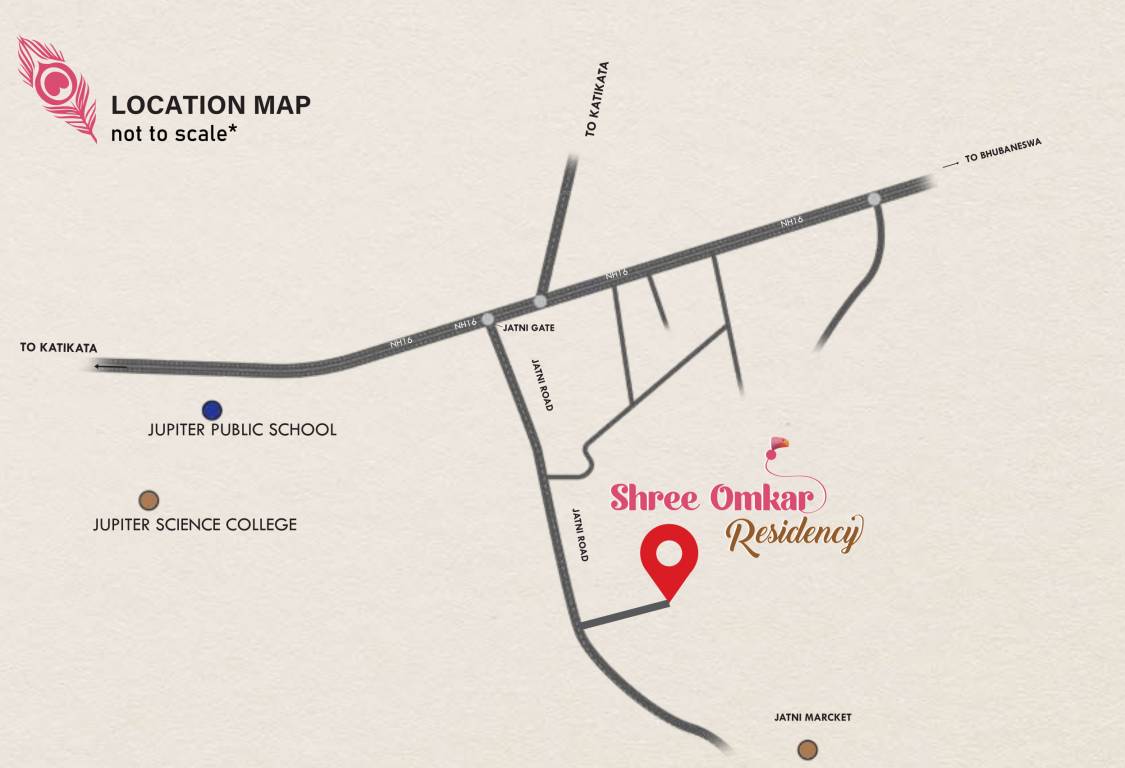  omkar residency Location Plan