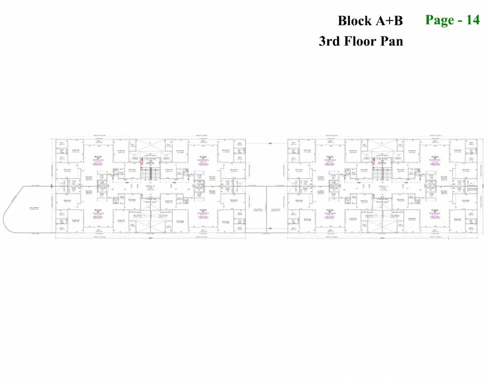  swastik Block A And B Cluster Plan for 3rd Floor