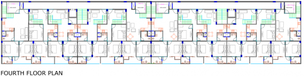  edifice Tower A & B Cluster Plan for 4th Floor