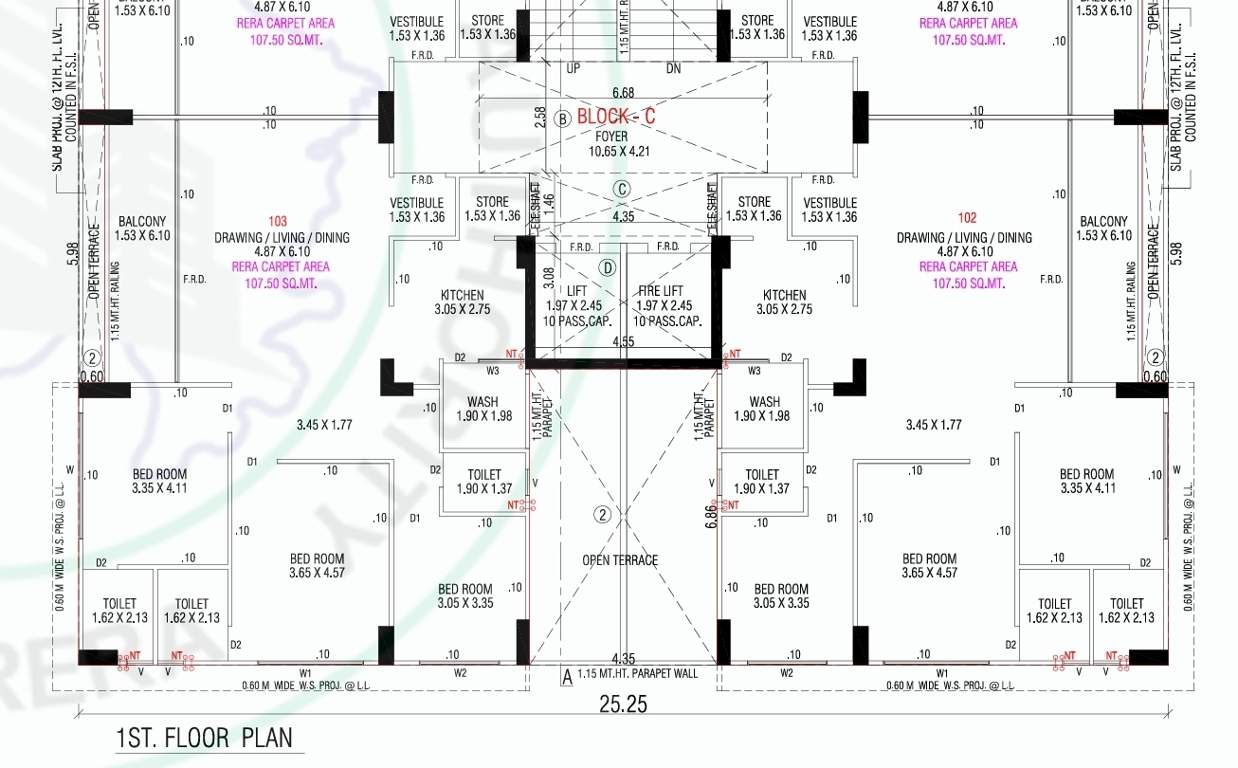  nest richmond BLOCK C Cluster Plan from ground to 1st Floor