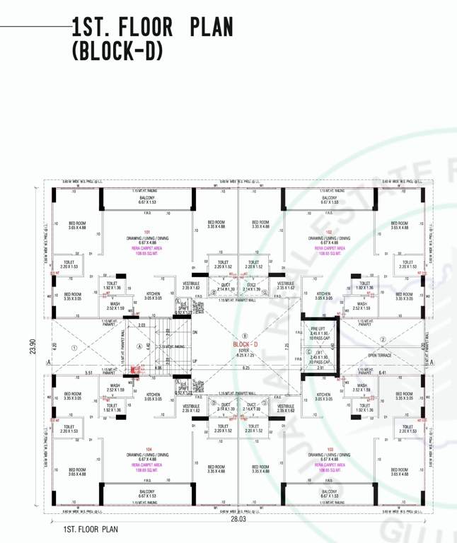  nest richmond BLOCK D Cluster Plan from ground to 1st Floor