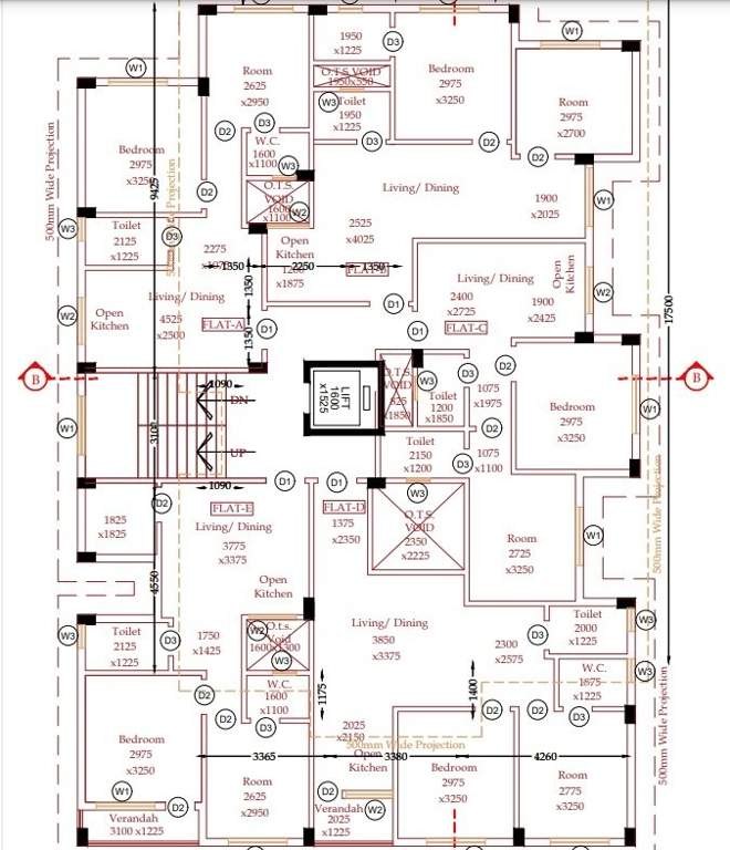  harmony enclave Cluster Plan from 1st to 3rd Floor