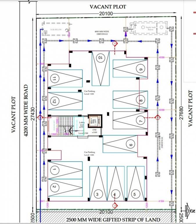  harmony enclave Cluster Plan Ground Floor