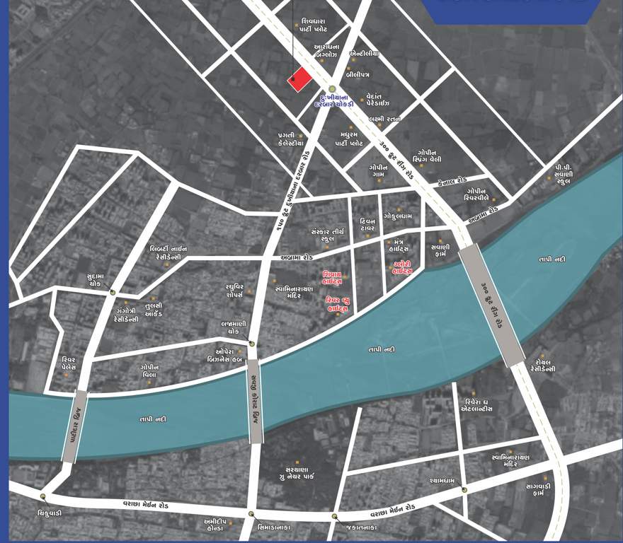  shivay bunglows Location Plan