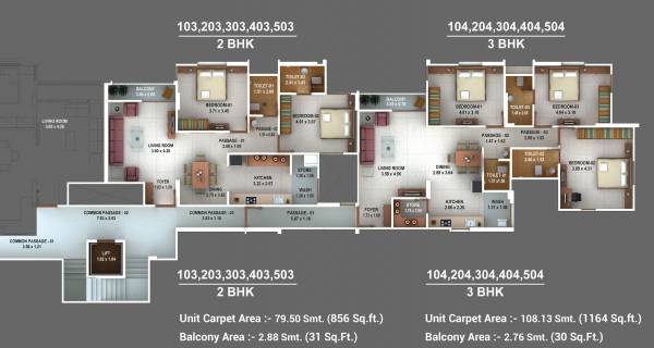 Cluster Plan from 1st to 5th Floor plaza-tower-d Cluster Plan from 1st to 5th Floor