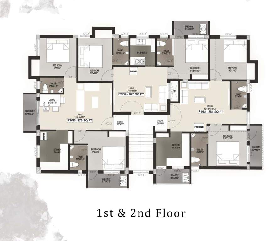  novus Novus Cluster Plan from 1st to 2nd Floor