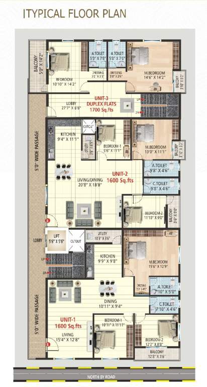  sai srinika Sai Srinika Cluster Plan for 1st Floor