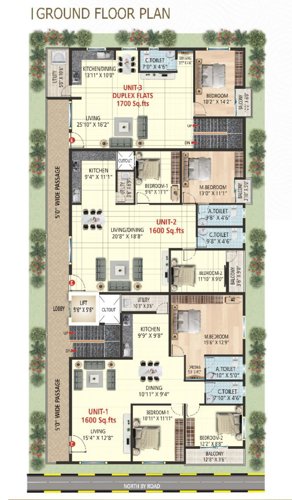  sai-srinika Sai Srinika Cluster Plan for 2nd Floor