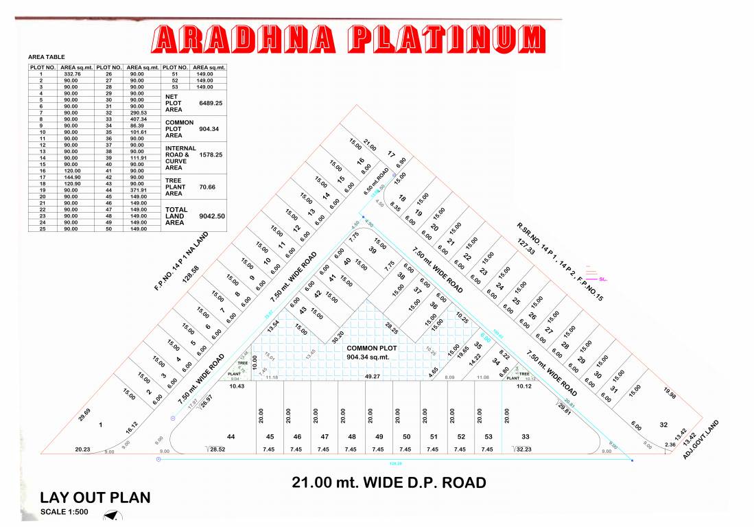  aradhna platinum Layout Plan