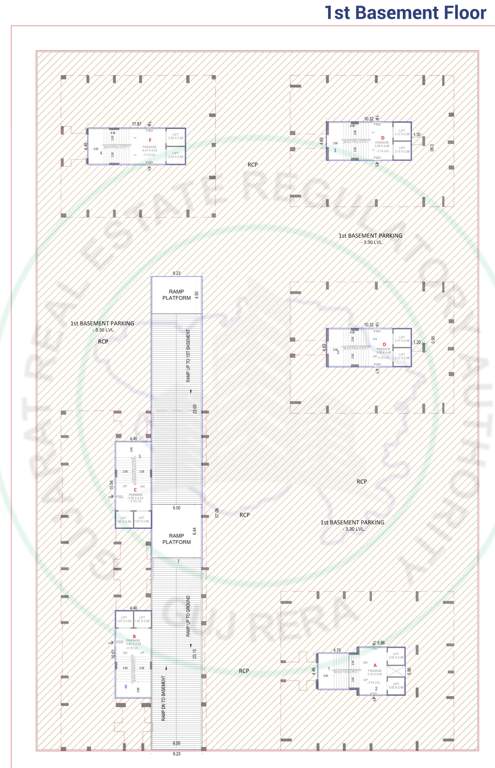 mithila hills Building A, B, C, D, E, F Cluster Plan