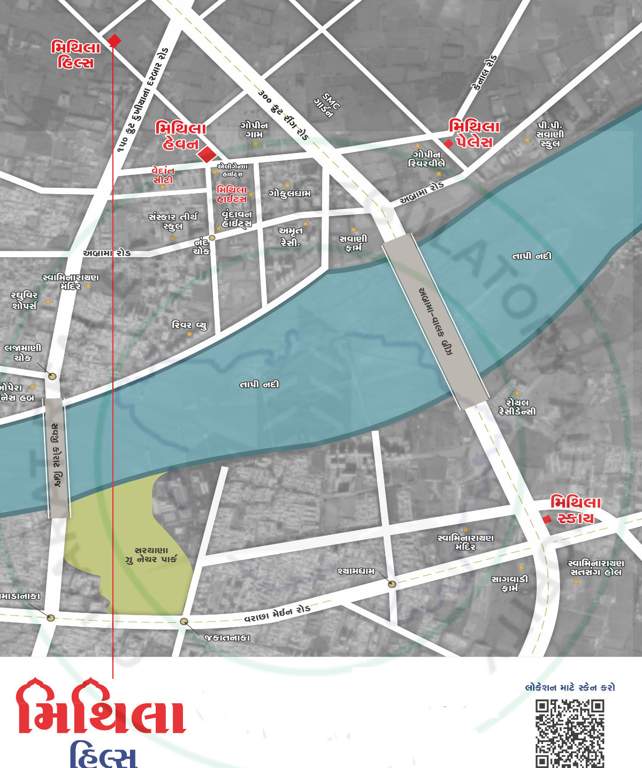 mithila hills Location Plan