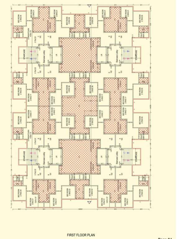  ayodhya nagari Block A Cluster Plan for 1st Floor