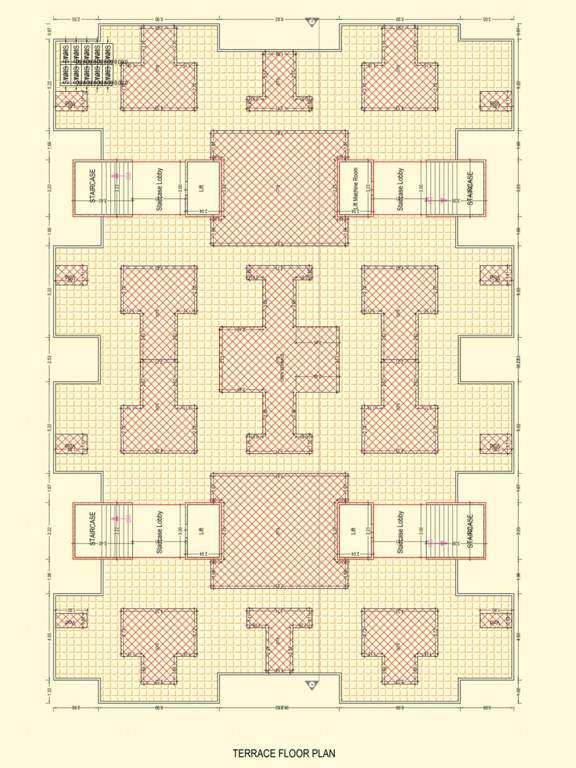 ayodhya nagari Block A Cluster Plan for Terrace Floor