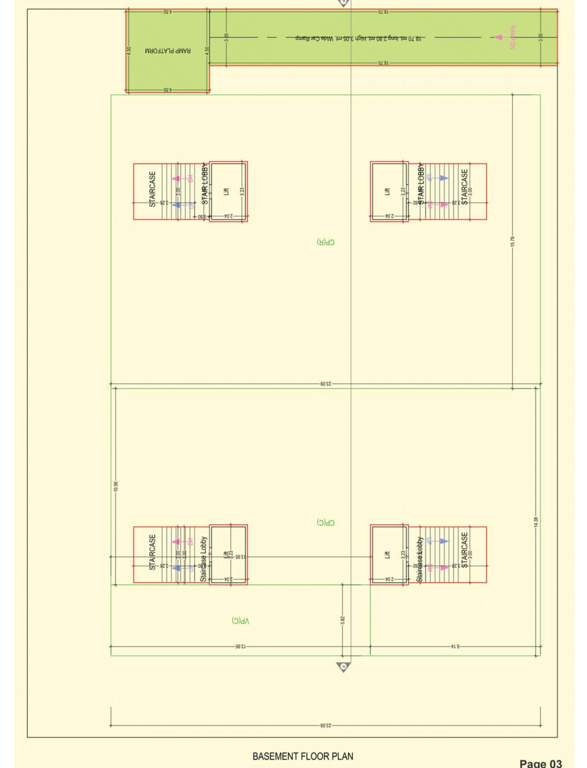  ayodhya nagari Block C Cluster Plan for Basement Plan 
