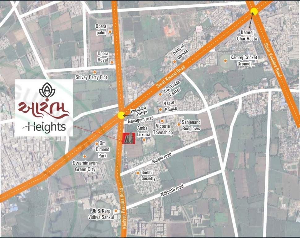  aarambh heights Location Plan