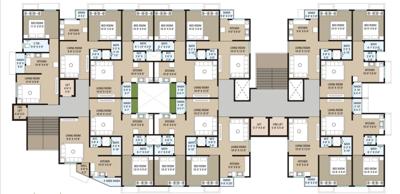 Block A Cluster Plan from 1st to 7th Floor manvay-residency Block A Cluster Plan from 1st to 7th Floor