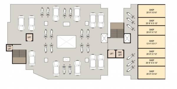  manvay-residency Block A Cluster Plan Ground Floor