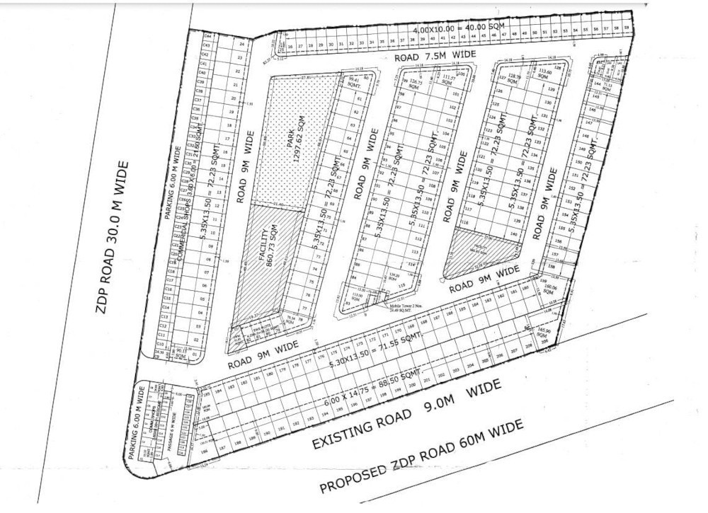  shivala villas Layout Plan