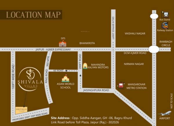  shivala-villas Location Plan