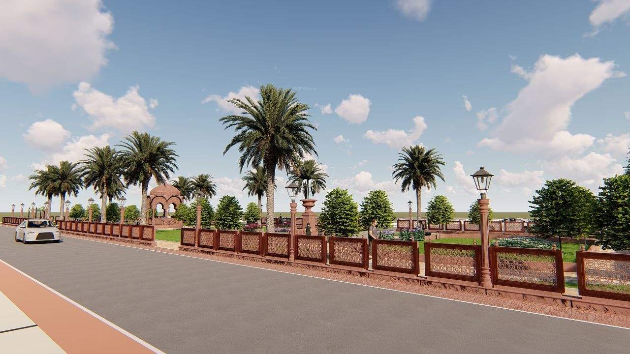  mahal Compound Wall