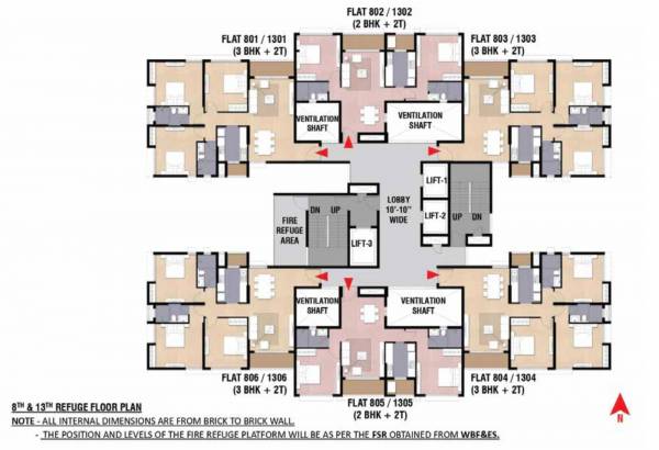 Tower 8 Cluster Plan for 8th Floor tarang-phase-ii Tower 8 Cluster Plan for 8th Floor
