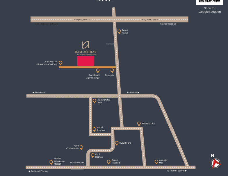  ram ashray Location Plan