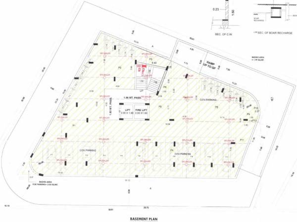 Tower A B Cluster Plan for basement Floor level-7 Tower A B Cluster Plan for basement Floor
