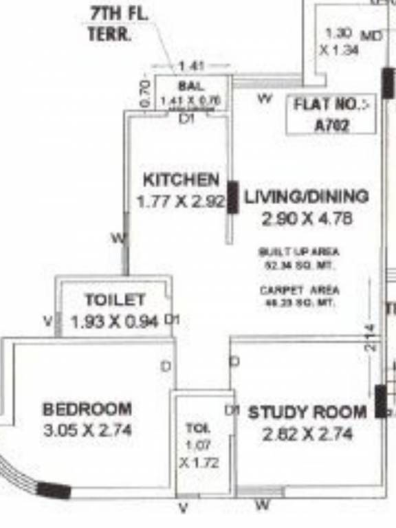  level 7 Tower A Cluster Plan for 7th Floor