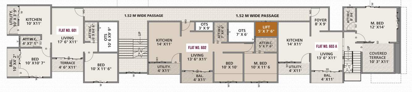 aanand viharr Aanand Viharr Cluster Plan for 6th Floor
