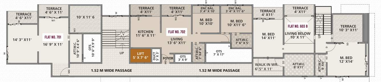 aanand viharr Aanand Viharr Cluster Plan for 7th Floor