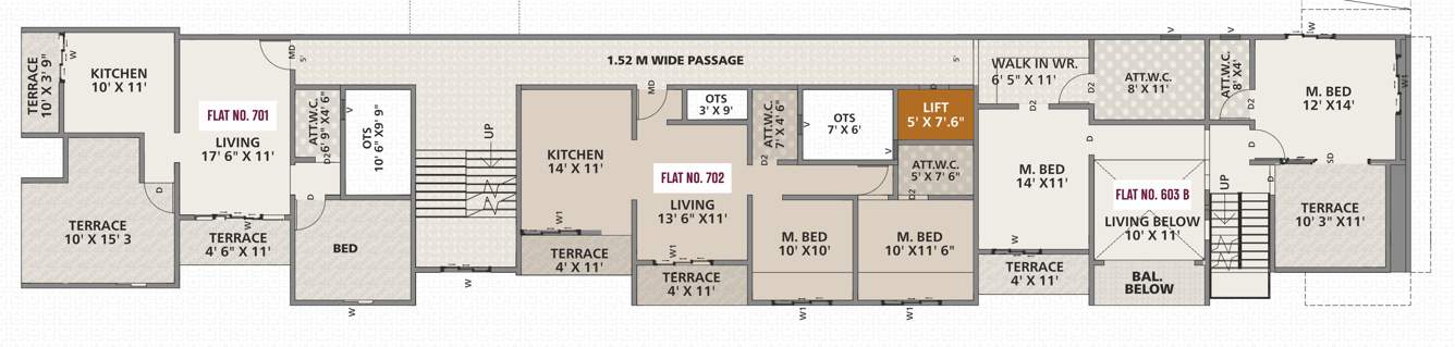 aanand viharr Aanand Viharr Cluster Plan for 7th Floor