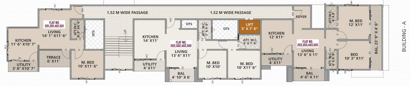 aanand viharr Aanand Viharr Cluster Plan from 2nd to 5th Floor