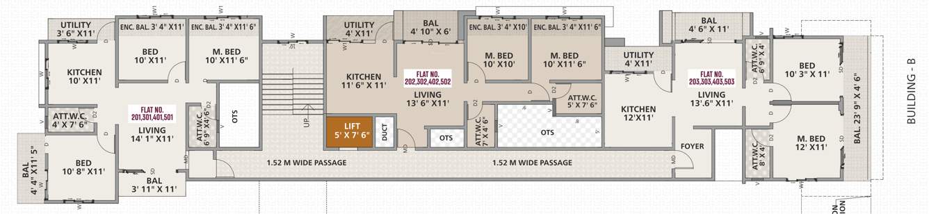 aanand viharr Aanand Viharr Cluster Plan from 2nd to 5th Floor
