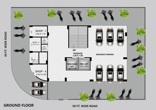  luxuria-gold Luxuria Gold Cluster Plan for ground Floor