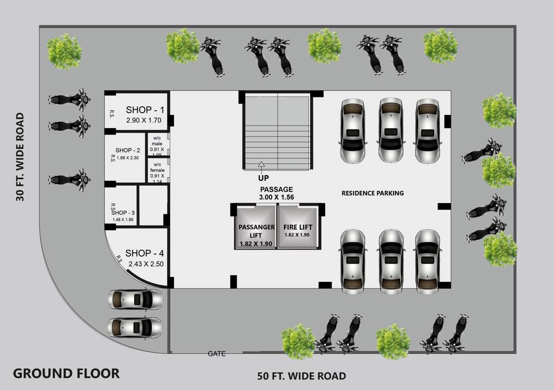  luxuria gold Luxuria Gold Cluster Plan for ground Floor