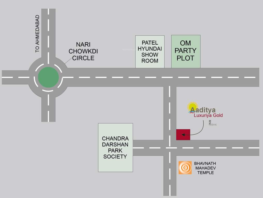  luxuria gold Location Plan