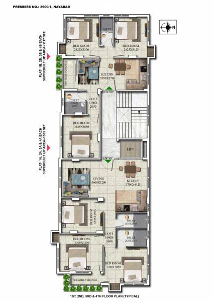  palace Palace Cluster Plan from 1st to 4th Floor