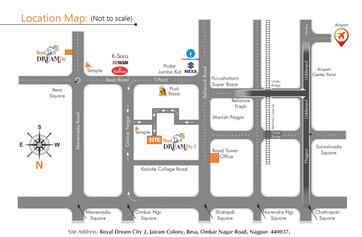  royal dream city 2 Location Plan