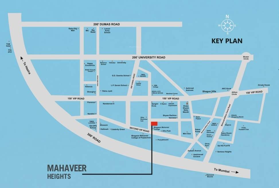  mahaveer heights Location Plan