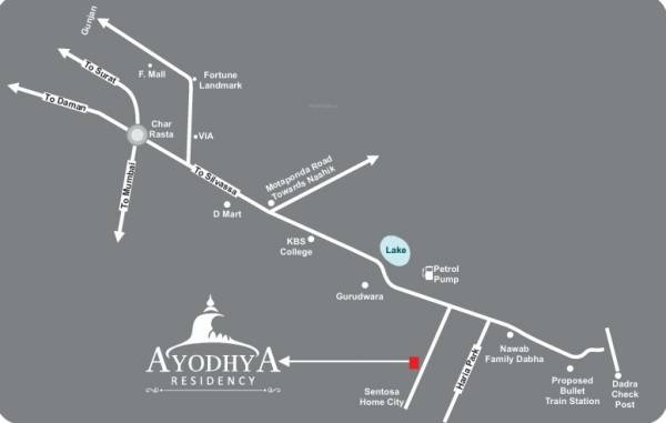  ayodhya-residency Location Plan