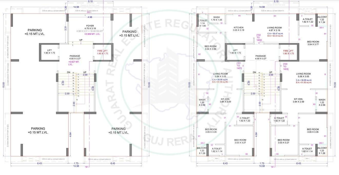  shivant arena E Cluster Plan 1 TO 14 FLOOR