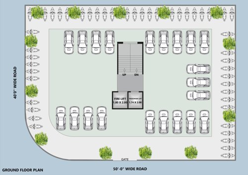  luxuria Luxuria Cluster Plan for ground Floor