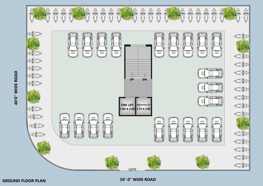 luxuria Luxuria Cluster Plan for ground Floor
