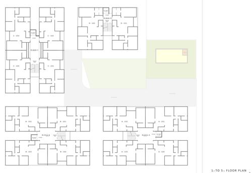  tanishq-pride Tower A B C D Cluster Plan from 1st to 5th Floor