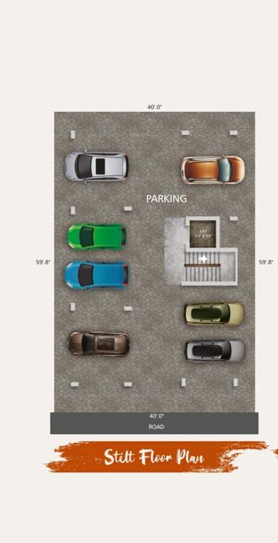  hariharan apartment Hariharan Apartment) Cluster Plan for car parking