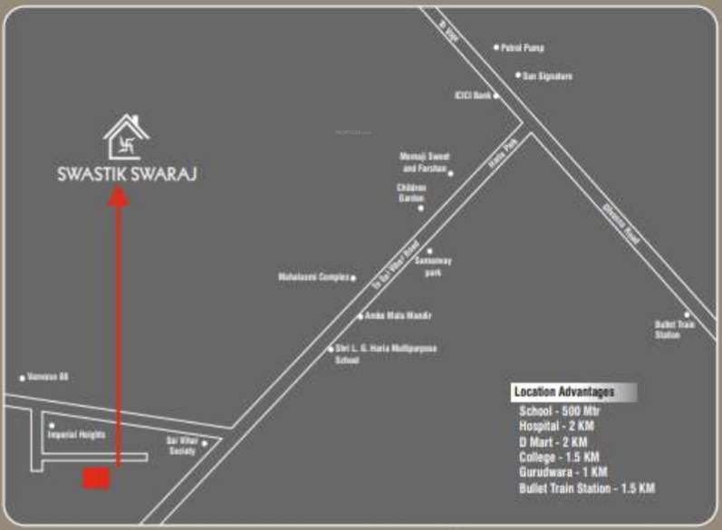 swastik swaraj Location Plan