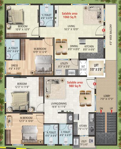  glen-wood Block A Cluster Plan from 1st to 4th Floor