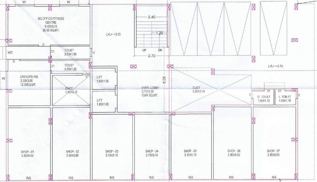  shantai residency apartments Cluster Plan Ground Floor